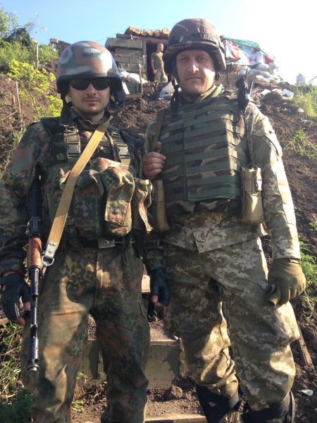 Липень 2015 року: на бойовому чергуванні поблизу Донецького аеропорту разом з Олегом Сиротюком